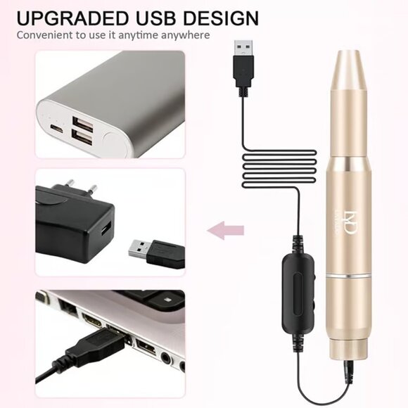 New Electric Nail Drill, Professional Efile Nail Drill Kit for Acrylic Nail, Gel - Picture 6 of 8